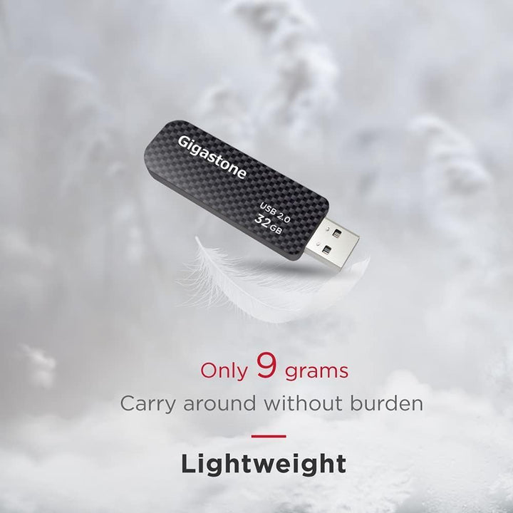 Gigastone 128 GB USB 3.0 Flash-Laufwerk, ohne Kappe, einziehbares Design, Kohlefaser-Stil, zuverläss