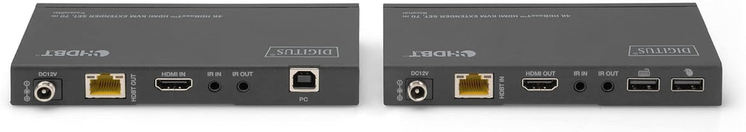 DIGITUS HDMI KVM Extender - 4k/30Hz - Sender &amp; Empfänger - HDBaseT 1.0 - HDMI 1.4 - USB 1.1 - Reichw