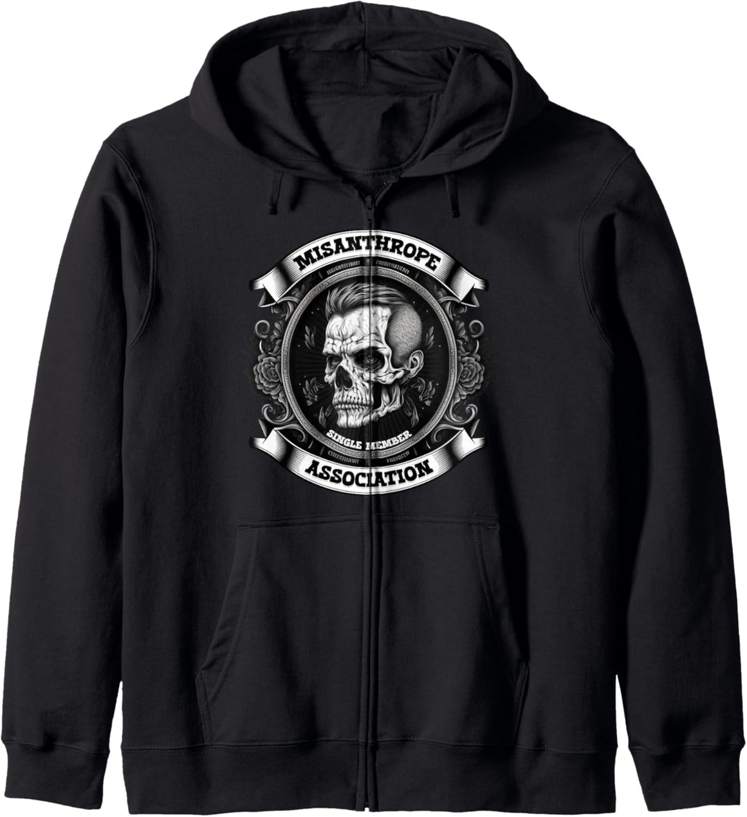 Misanthrop Einzelgänger Statement Kapuzenjacke