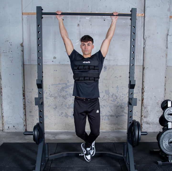 VirtuFit Verstellbare Gewichtsweste Pro - 10 kg - Schwarz - Trainingsweste - Krafttraining