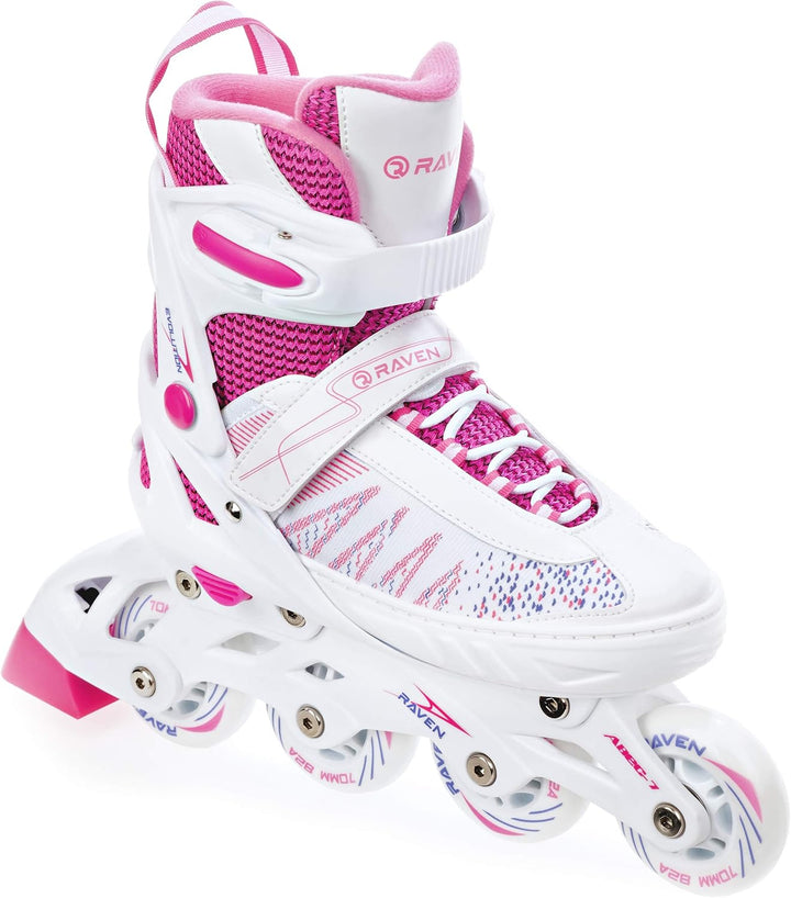 RAVEN 3in1 Inline Skates Triskates Rollschuhe Inliner für Kinder Mädchen verstellbar, Grace