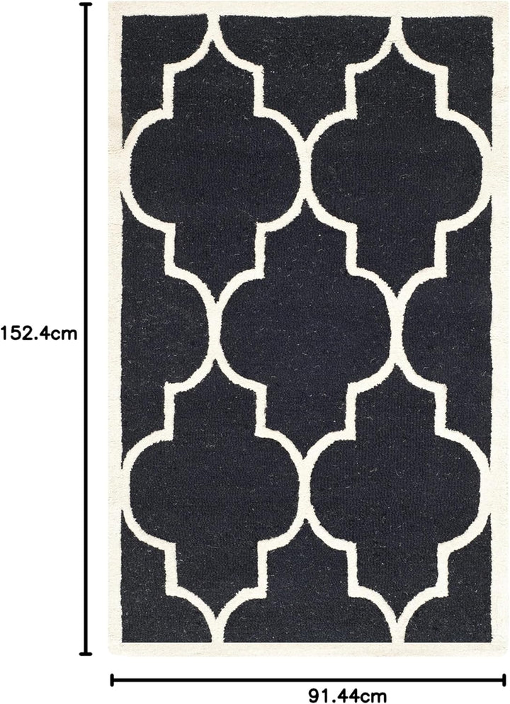 SAFAVIEH Spalier Teppich für Wohnzimmer, Esszimmer, Schlafzimmer - Cambridge Collection, Kurzer Flor
