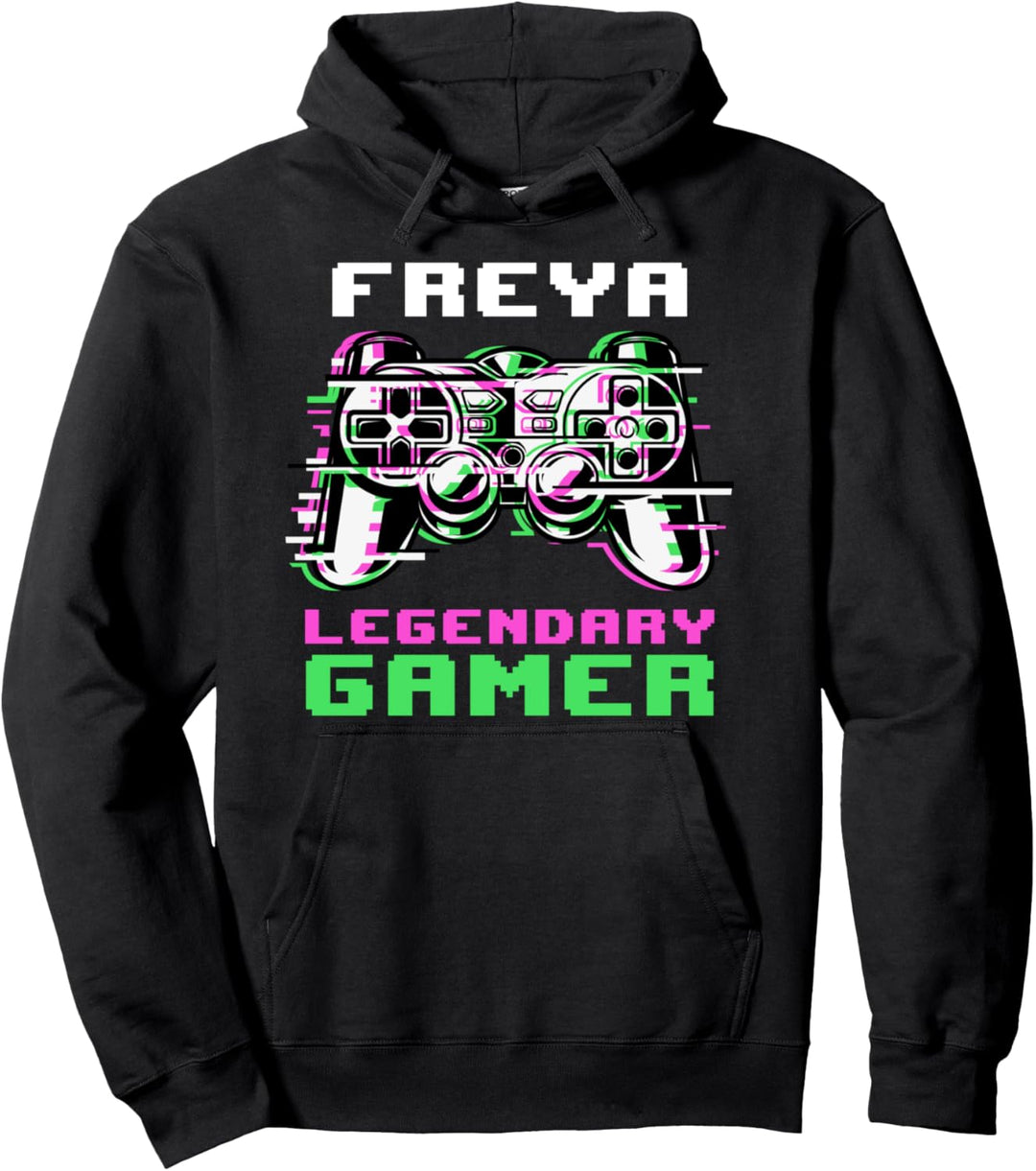 Freya - Legendary Gamer - Personalisiert Pullover Hoodie