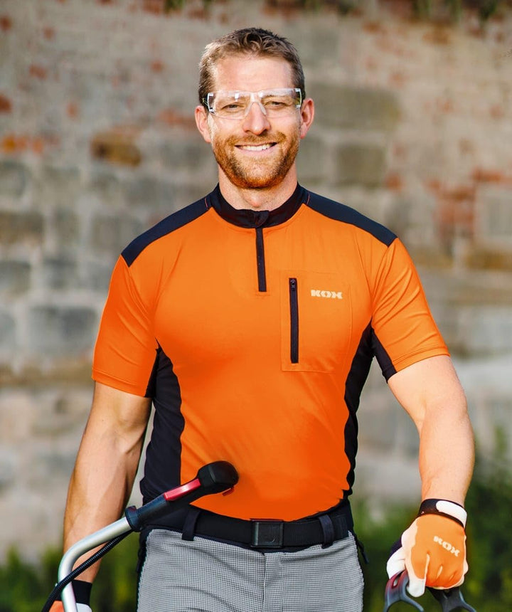 KOX Funktionsshirt Kurzarm Orange/Schwarz S Orange/Schwarz, S Orange/Schwarz