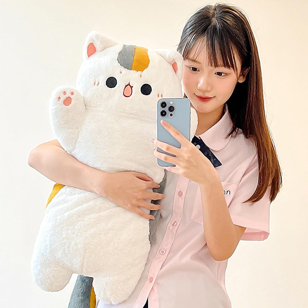 shownicer Plüschtier Katze Kuscheltier Kätzchen Fisch 2 in 1 Stofftier Kawaii Katze Plüsch Kissen Sp