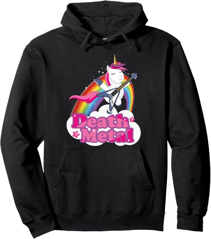 Death Metal Einhorn Heavy Metal Hard Rock Pullover Hoodie