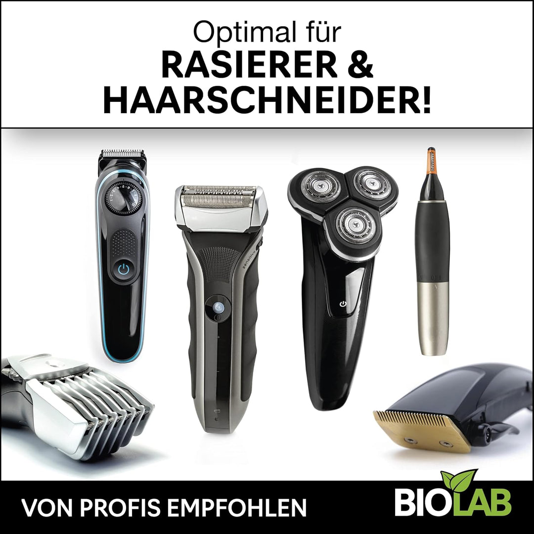 BIOLAB Bio Scherkopfreiniger (1000 ml) Nachfüllflüssigkeit für Clean & Renew, passend für Braun Seri