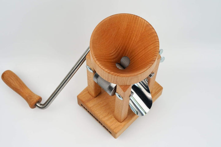 ESCHENFELDER Flockenquetsche Komplett-Set HOLZ (Holzschale, Deckel und Abdeckung) Holz-Tricher Kompl