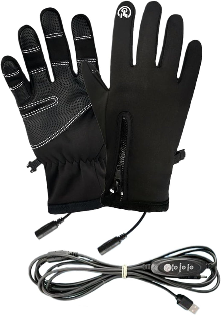 Elektrische Heizhandschuhe | USB-aufladbare Touchscreen-Heizhandschuhe,3 Stufen Heizmuffen Für Damen