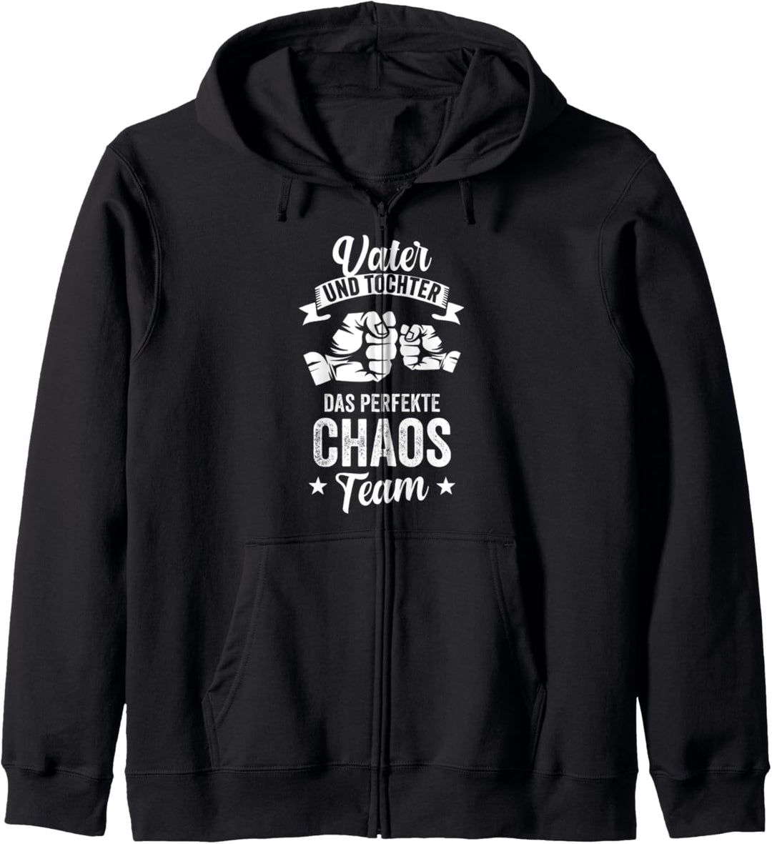 Vater und Tochter das perfekte Chaos Team Kapuzenjacke
