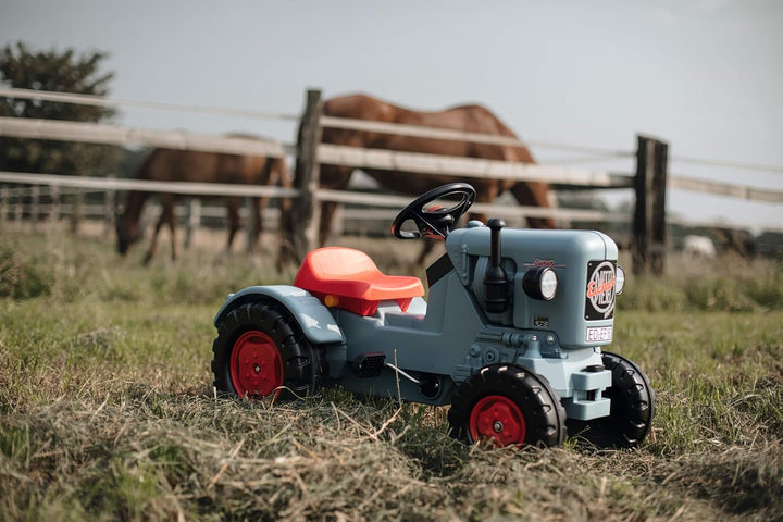 BIG - Traktor Eicher Diesel ED 16 - Trettraktor mit 3-Stufen Sitzverstellung, Kinderfahrzeug mit Prä