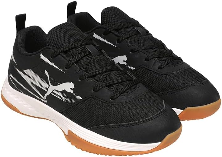 PUMA Unisex Kinder Varion Ii Jr Indoor Court Shoe 33 EU Puma Black Cool Light Gray Gum, 33 EU Puma B