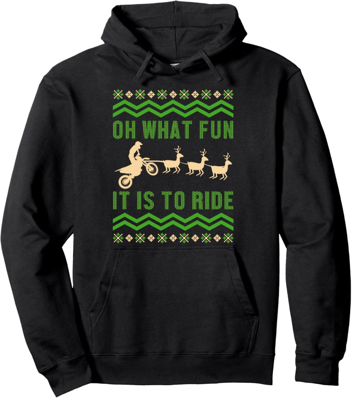 Motocross Dirt Bike Biker Ugly Christmas Motorrad Geschenk Pullover Hoodie