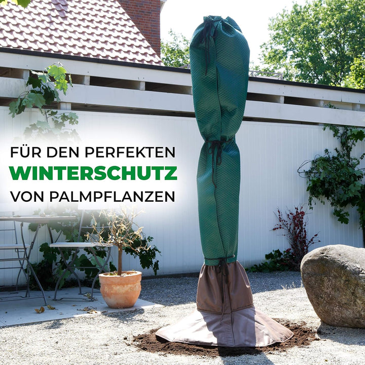 Bio Green Stammschutz für Palmen und Bäume | schützt vor Wind, Regen, Feuchtigkeit, Schnee und Frost