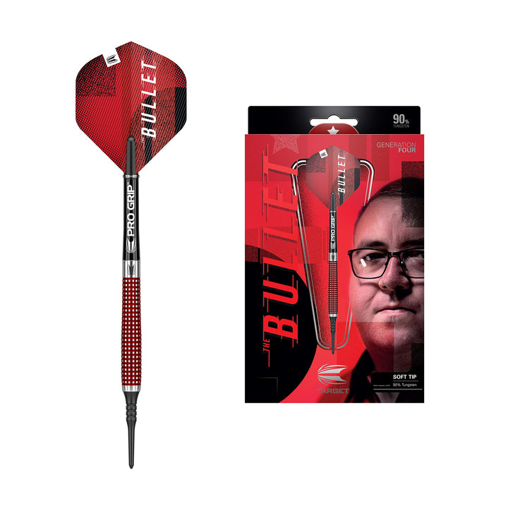 Target DartsSoft Tip Darts 18 G Silber und Rot, 18 G Silber und Rot