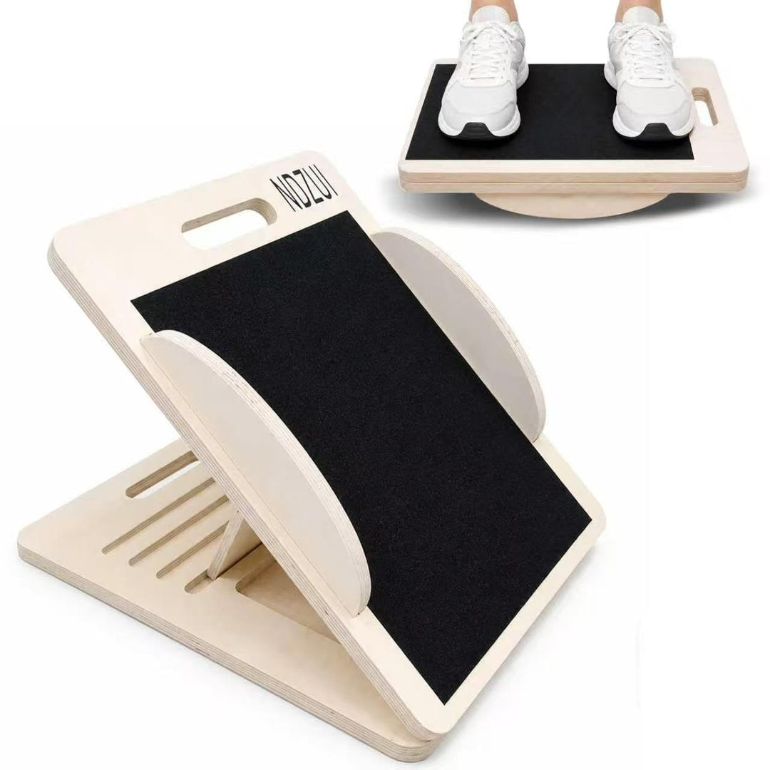 Balance Board - Wadendehner Schrägbrett aus Holz -Übungshilfe - Holz Balance Trainer für Core, Gleic