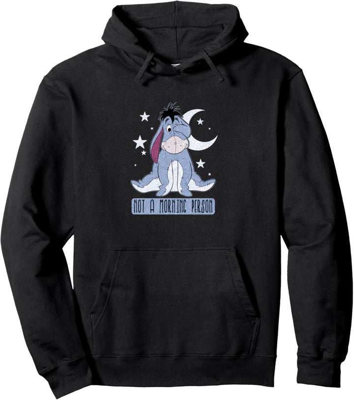 Disney Winnie The Pooh Eeyore Moon & Stars No Mornings Pullover Hoodie
