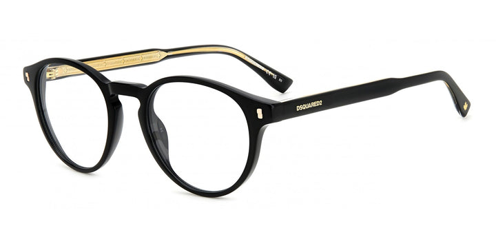 DSQUARED2 Unisex Sunglasses 49 807/20 Black, 49 807/20 Black