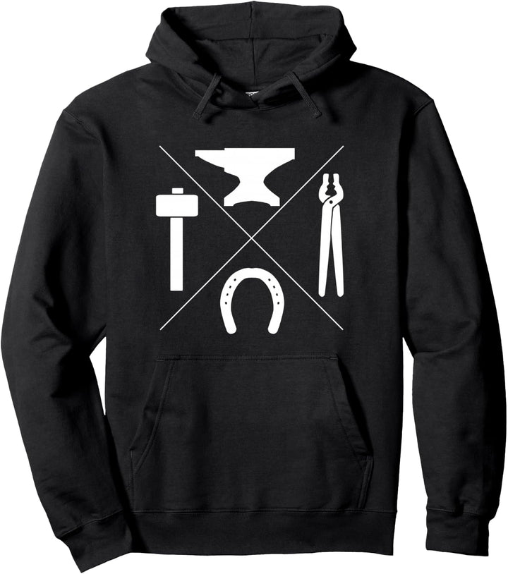 Hufschmied Schmied Werkzeuge Geschenk für Metallarbeiter Pullover Hoodie