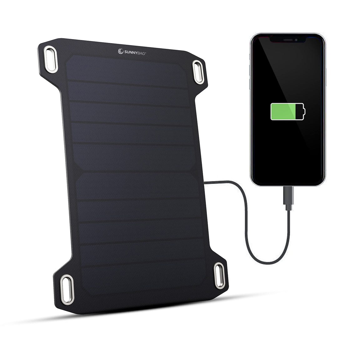 Sunnybag Leaf Mini | Solar Ladegerät mit 5 Watt Leistung | Unterwegs Handy Laden mit Solar Panels |