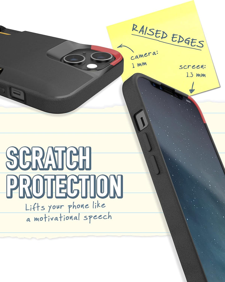 Smartish iPhone 13 Wallet Case – Wallet Slayer Vol. 1 [Slim + Schutz] Kreditkartenetui – Black Tie A