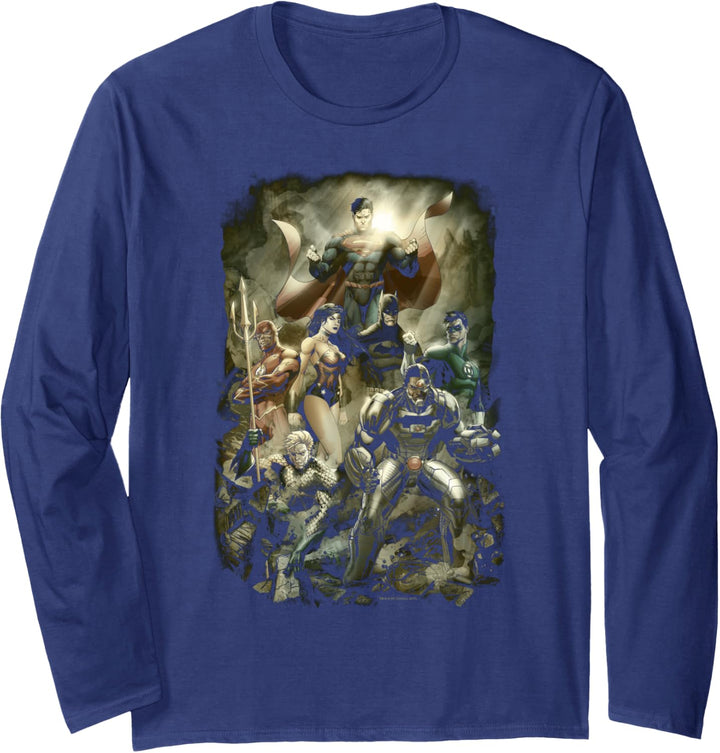 Justice League Aftermath Langarmshirt