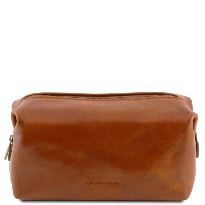 Tuscany Leather Smarty Reise - Kulturtasche aus Leder - Klein Honig, Honig
