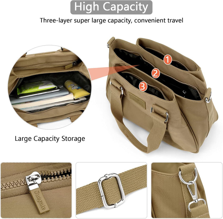 DORRISO Umhängetasche Damen Handtasche Reise Schultertasche Leicht Umhängetaschen Arbeit Täglich Url