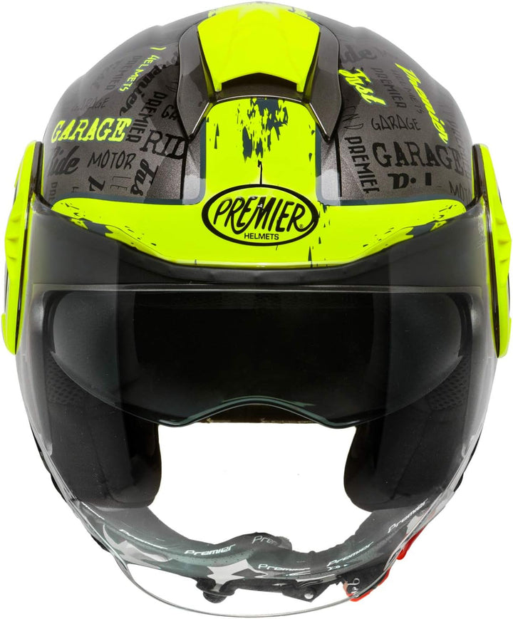 Premier HELM COOL RD Y 17,SCHWARZ/FLUO GELB,S