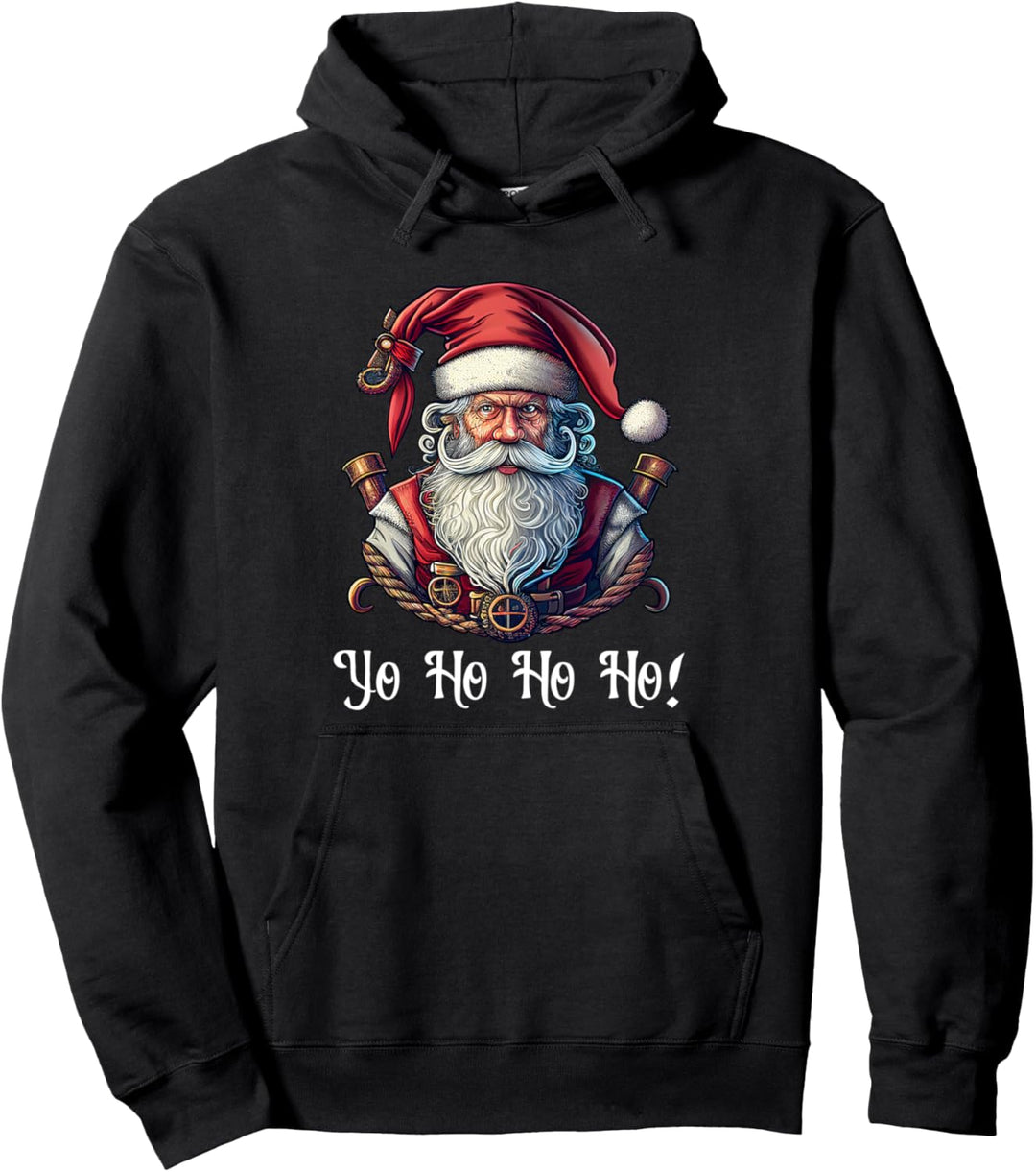 Pirat Santa Claus Yo Ho Buccaneer Sailor Weihnachten Pullover Hoodie
