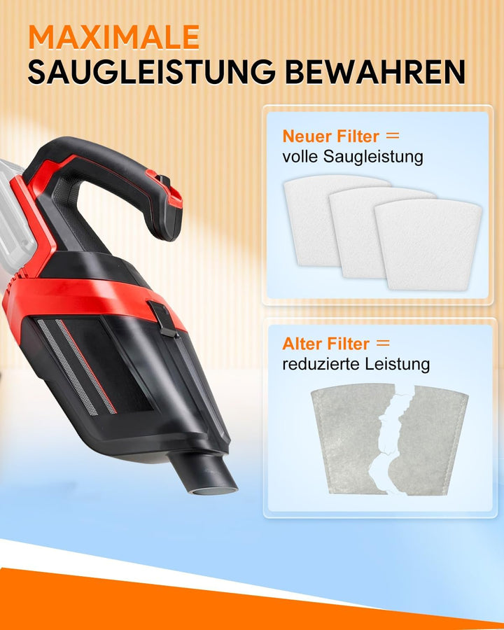 Staubsaugerbeutel Kompatibel mit Einhell Power X-Change TE-VC 18 Li-Solo & TE-HV 18/06 Li-Solo – Was