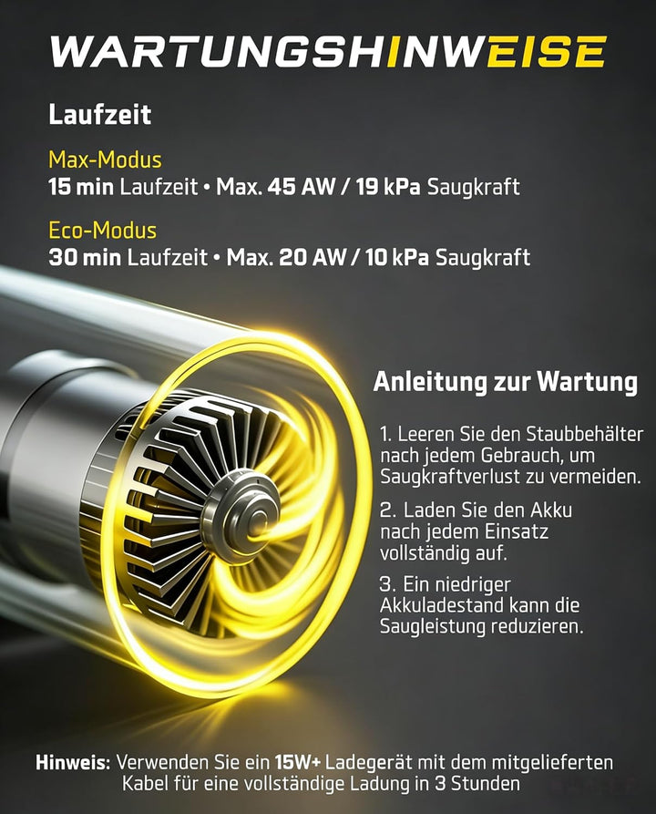 Fanttik Slim V10 Apex Kabelloser 4-in-1 Auto & Mini-Handstaubsauger mit 19000 Pa Saugkraft, Smarter