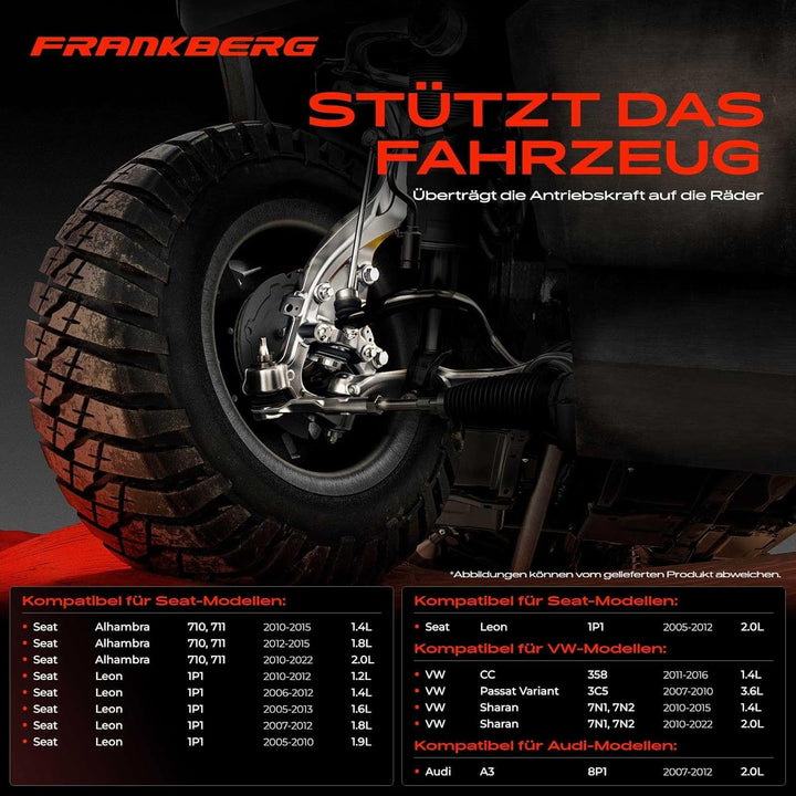 Achsschenkel Vorne Rechts für A3 8P Leon 1P1 Alhambra 710 CC Passat 365 357 3C5 Sharan 7N 2005-2019