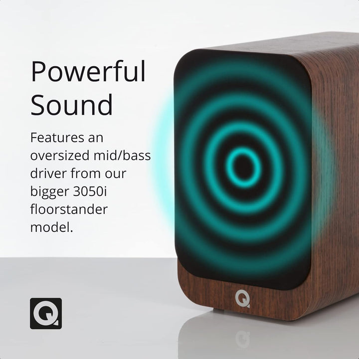Q Acoustics 3030i Kompaktlautsprecher Paar walnuss, walnuss