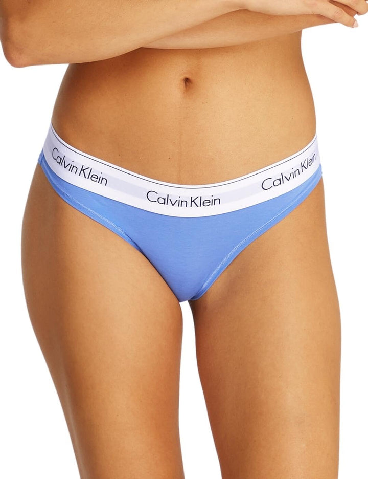 Calvin Klein Damen Slip Bikini Form Unterwäsche S Blue (Glacier), S Blue (Glacier)