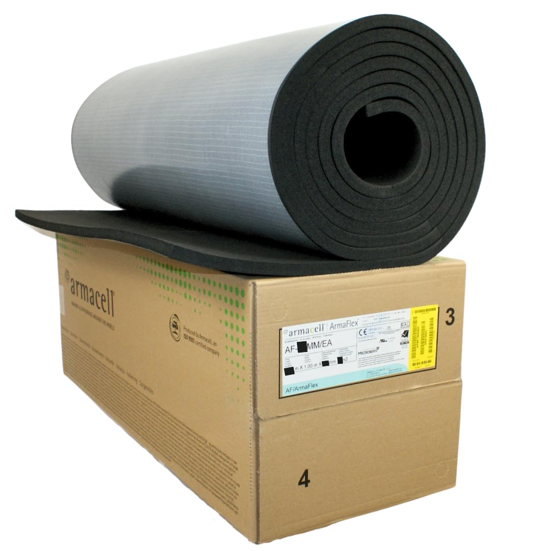 Armaflex AF 16 mm - 1 m x 1 m Dämmmatte selbstklebend – Effiziente Kälte- & Wärmedämmung aus Kautsch