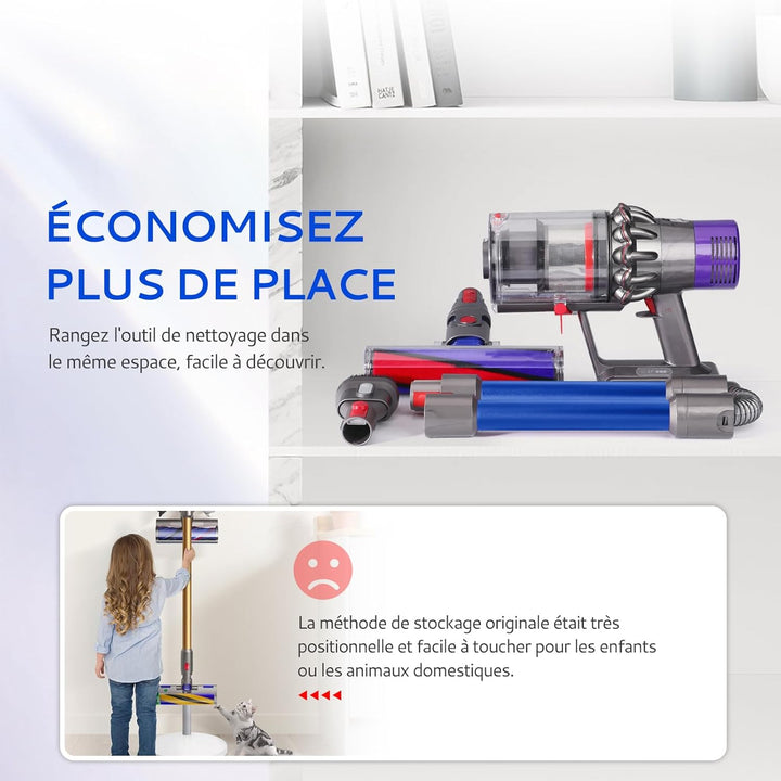Teleskoprohr Kompatibel mit Dyson V7 V8 V10 V11 V15 Kabelloser Staubsauger, Verbessertes Schnellvers