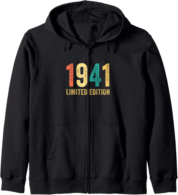 Geburtstag Geschenk Frau Mann Limited Edition Jahrgang 1941 Kapuzenjacke