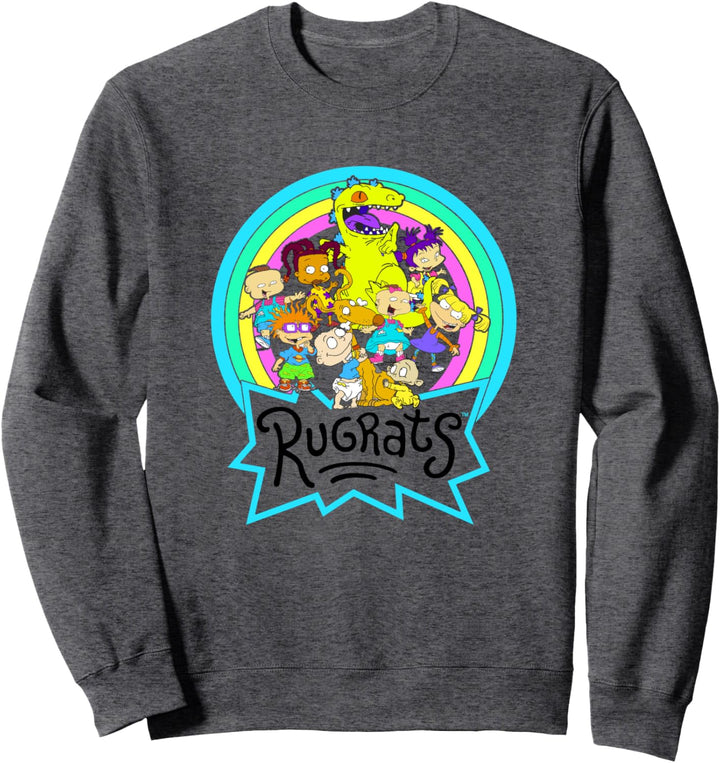 Rugrats Rainbow Circle Reptar And Friends Sweatshirt