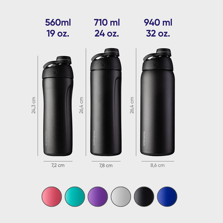 Owala Twist Edelstahl Trinkflasche mit Drehverschluss, 560ml, Shy Marshmallow 560 ml Shy Marshmallow