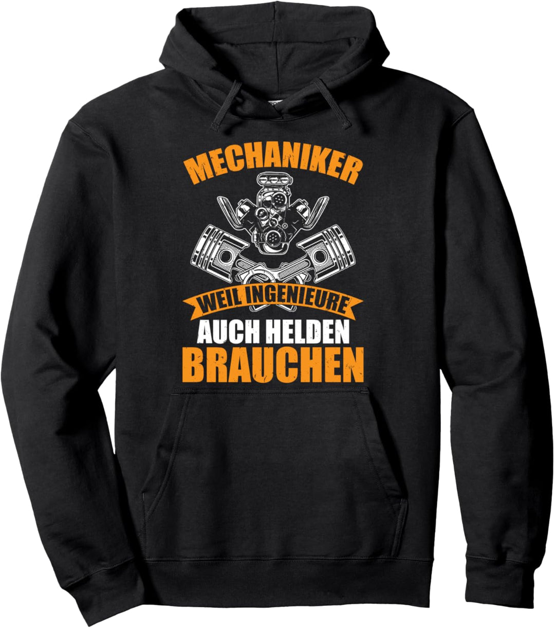 Mechaniker Weil Ingenieure Auch Helden Brauchen Schrauber Pullover Hoodie