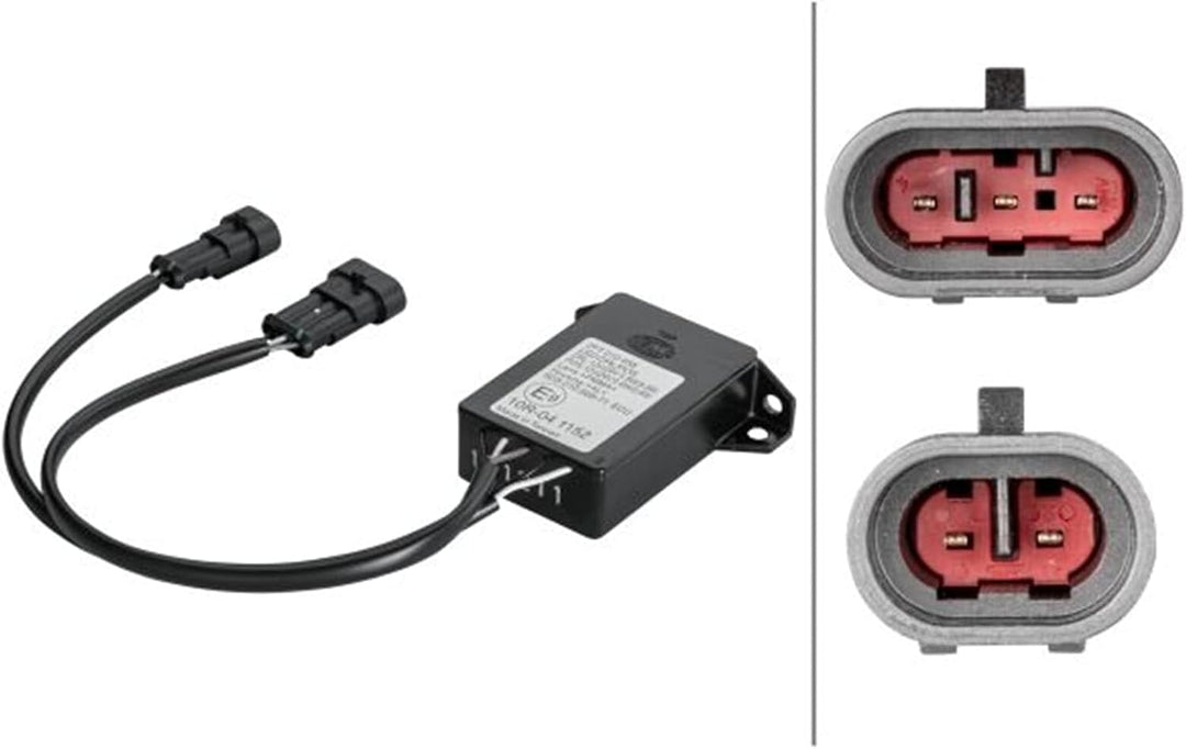 HELLA - LED-Tagfahrleuchtensatz - LEDayFlex - 24/12V - rund - Einbau - Lichtscheibenfarbe: glasklar