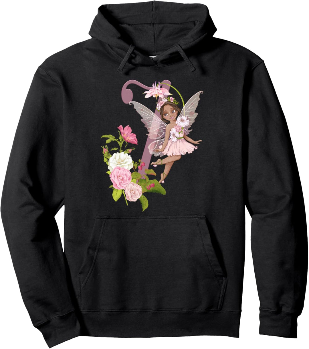 7. Geburtstag Fee Schwarzes Mädchen Pfirsich Feenfeen Pullover Hoodie