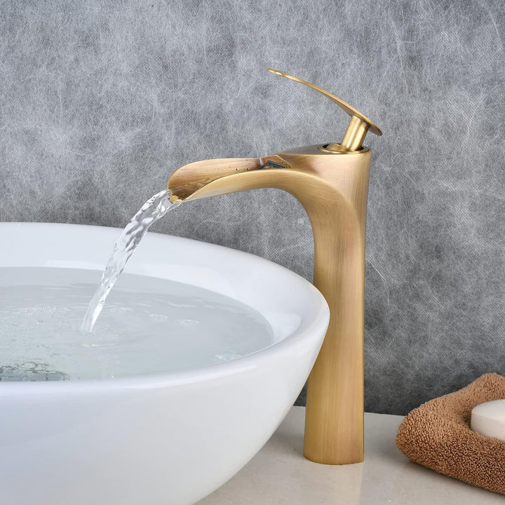 Wasserhahn Vintage Wasserhahn Antik Beelee Wasserfall Waschbecken Armaturen Antik Messing Monoblock