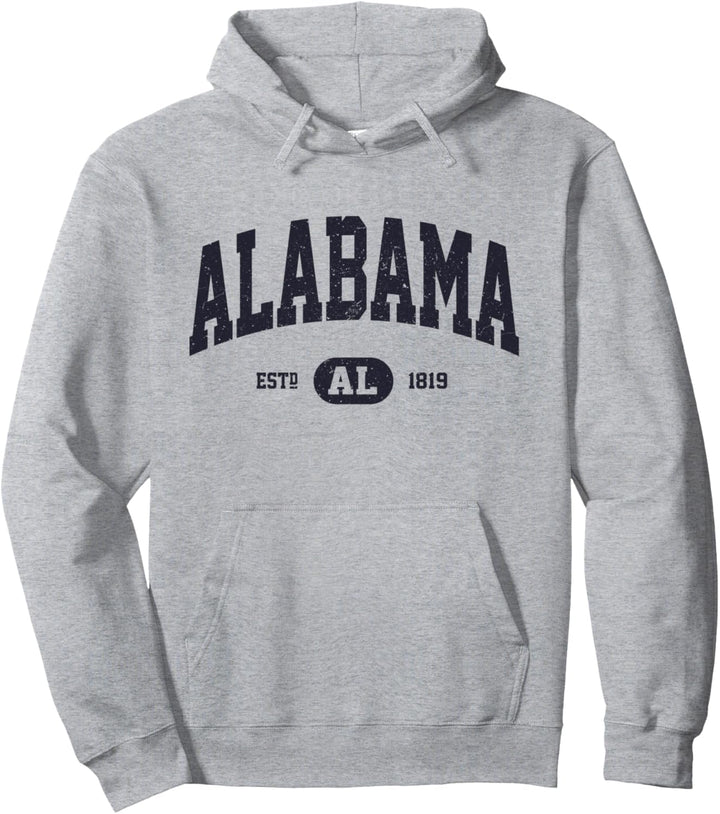 Marineblau Retro Vintage Alabama Pullover Hoodie
