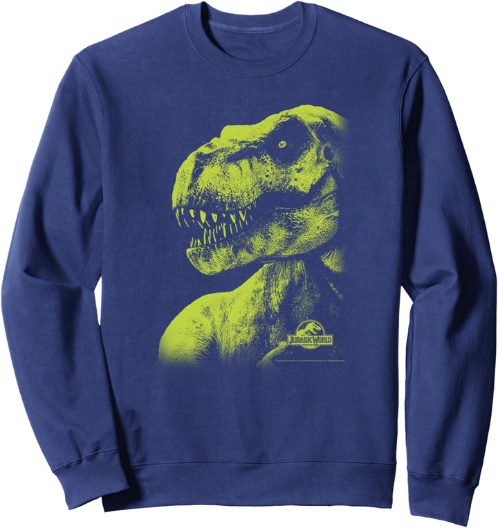Jurassic World T-Rex Shadows Green Portrait Sweatshirt