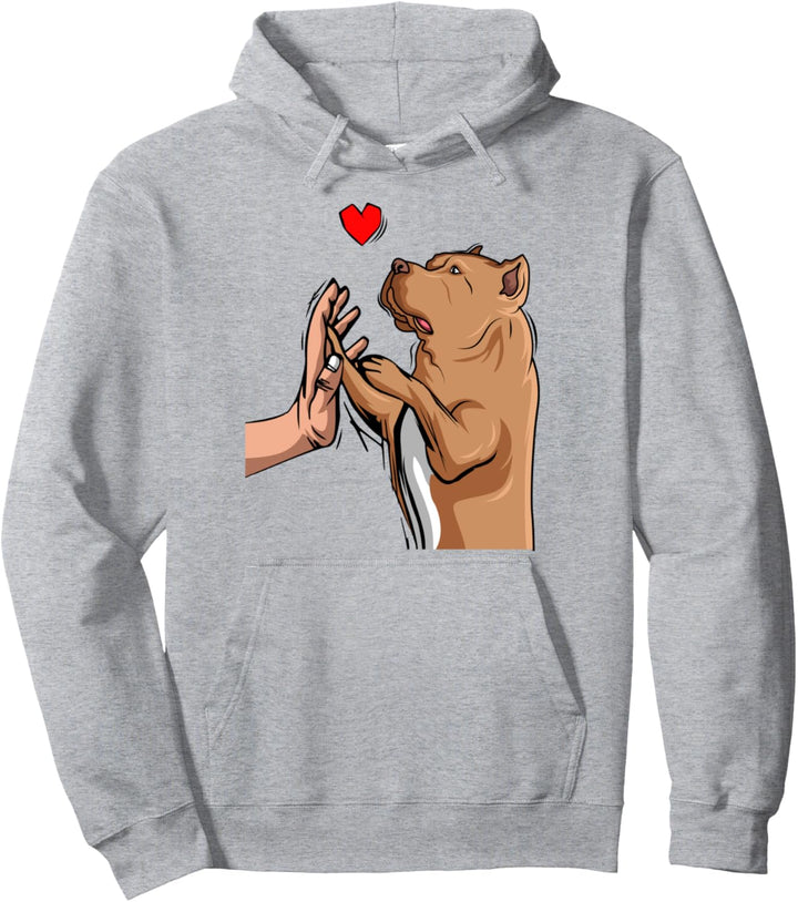 Pitbull Liebe Mom Frauchen Pittie Hund Pullover Hoodie