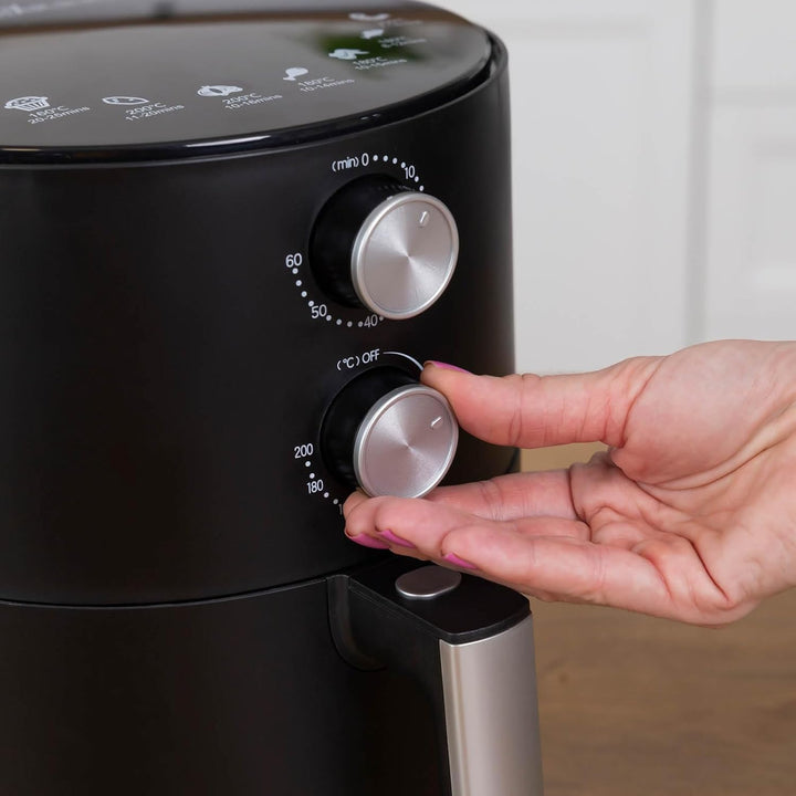 Rosmarino Infinity Essential - Effiziente 3L Heissluftfritteuse, Airfryer & Elektrogrill, Heissluftf