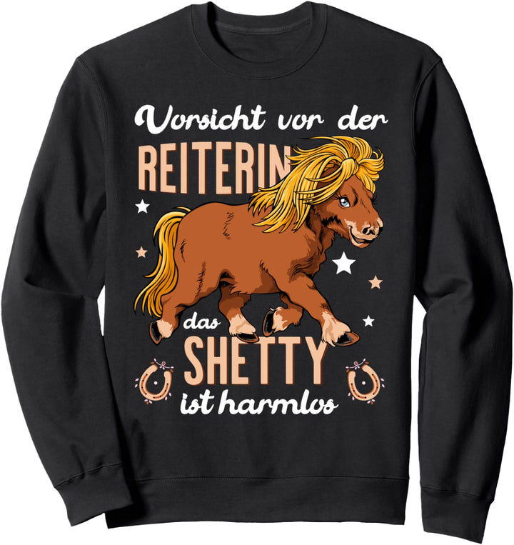 Shetty Reiterin Pferd Pony Reiten Sweatshirt