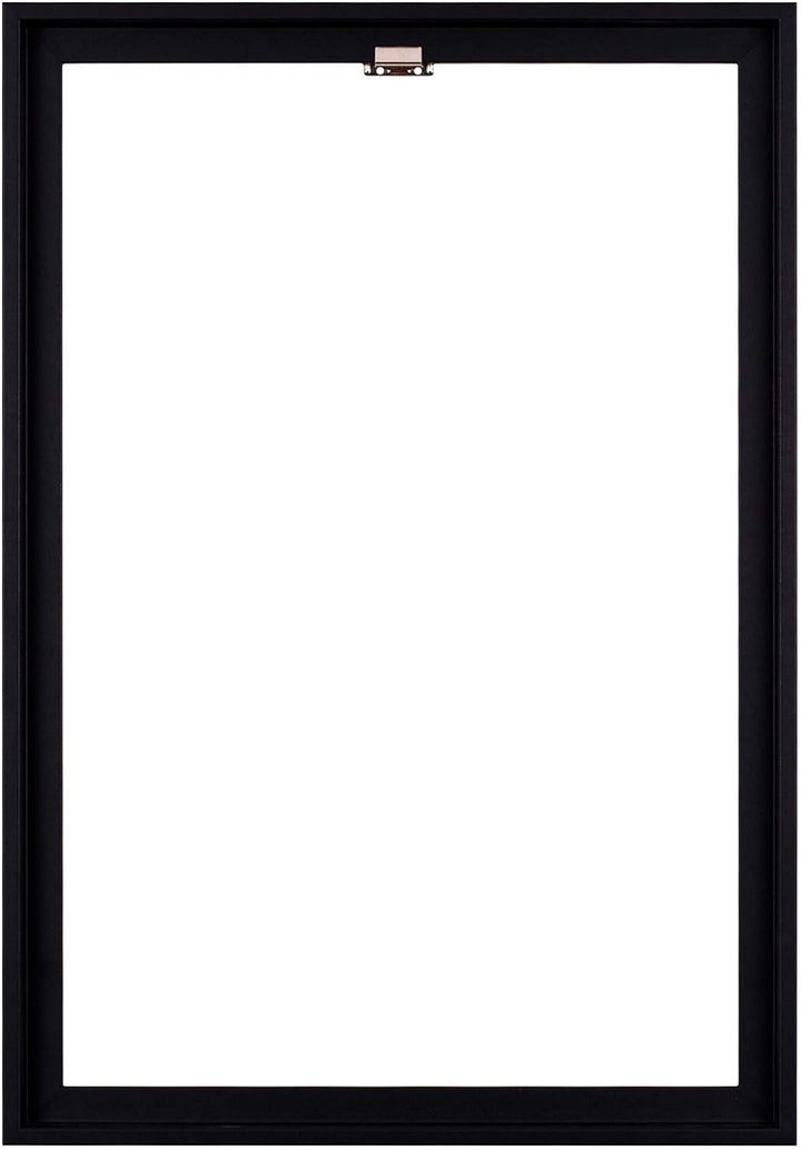 Rahmendesign24 Schattenfugenrahmen Oslo für Keilrahmenbilder und Leinwände 50x70 Schwarz (matt) Scha